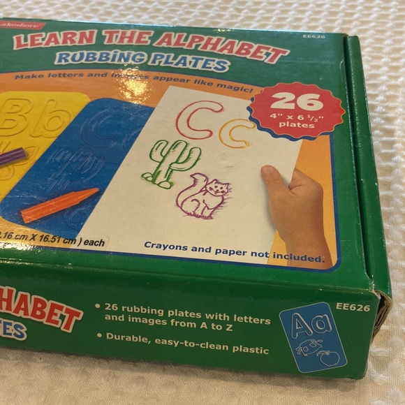 Lakeshore Toys Lakeshore Learn The Alphabet Rubbing Plates Ee626
